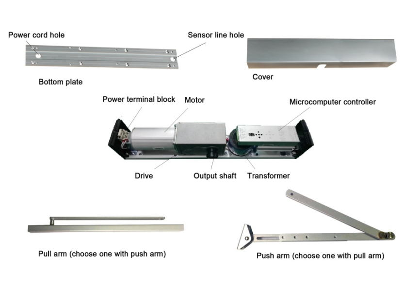 IP66 Single Direction Touchless Automatic Door Closer