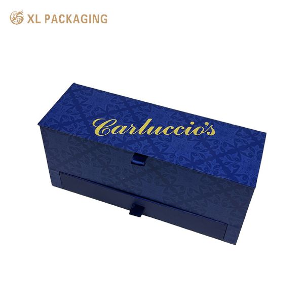 Custom Two-Layer Wine Bottle & Chocolate Gift Packaging Box with Magnetic Lid – Luxury Gift Box