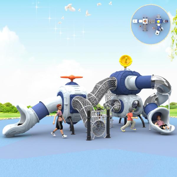 Eco Friendly Outdoor Playground Slide Childrens Play Centre Equipment 500kg