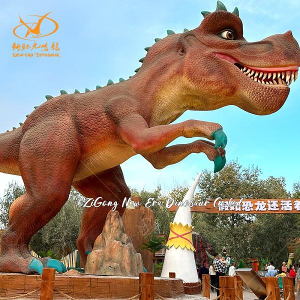 Large Vivid Animatronic Dilophosaurus Dinosaur Model For Dino Park