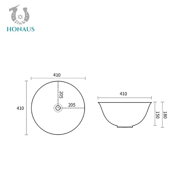 Art Decor Bathroom Countertop Basin Ceramic For Facial Washing