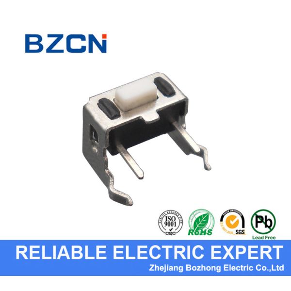 DIP Right Angle Tactile Switch Plastic Push Button 12 Volt Metal Bracket Holder