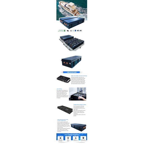 OEM ODM LiFePO4 литий аккумуляторная батарея индивидуальная батарея для электрической лодки морской EV для электрической лодки / яхты