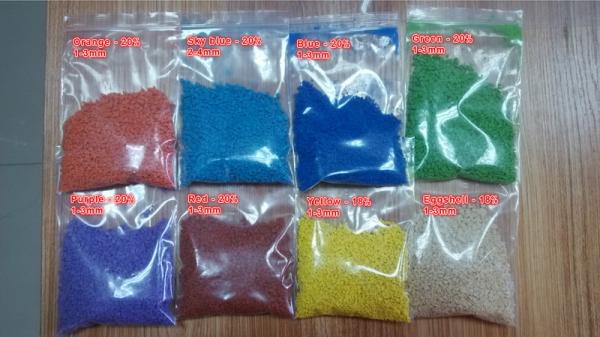 Colorful EPDM rubber granules powder for swimming pool