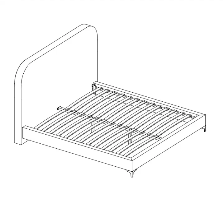 Reliable Fluffy Upholstered Bed Maintains Its Shape and Comfort Over Years of Use
