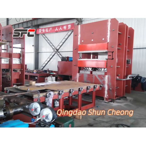 Frame Type Rubber Vulcanizing Machine with 8.00 MN Total Pressure 800mm Daylight and 16.5 KW Main Motor Power