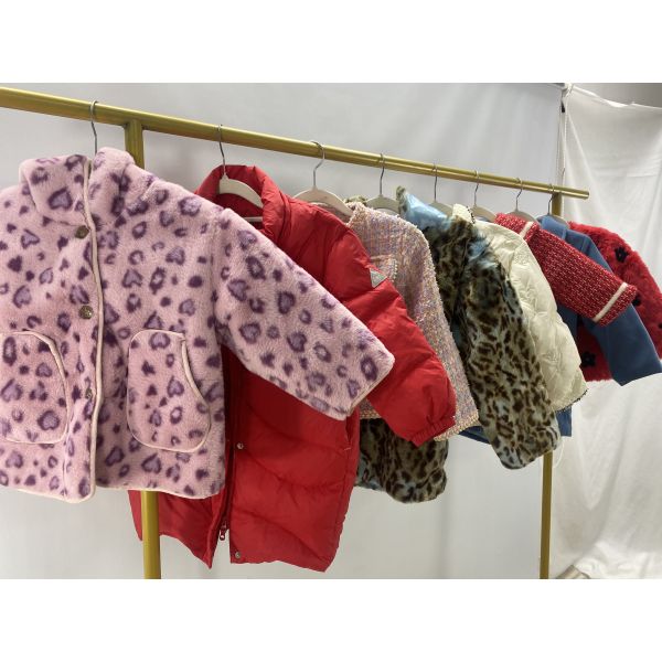 Wholesale High Quality Children's Jackets Autumn Winter Mixed Styles Slim Fit Fashionable Used Clothes Polyester/Cotton Mixed Second Hand Clothes