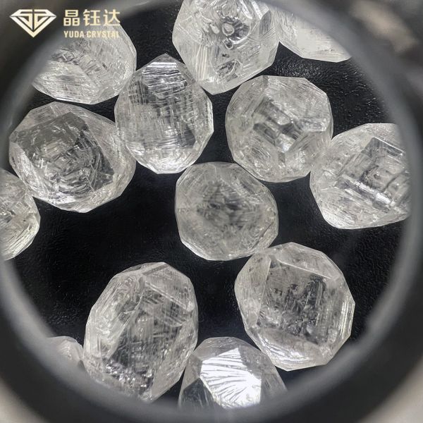 диаманты VVS 4.0ct 5.0ct синтетические HPHT грубые белые ПРОТИВ d f для ожерелья