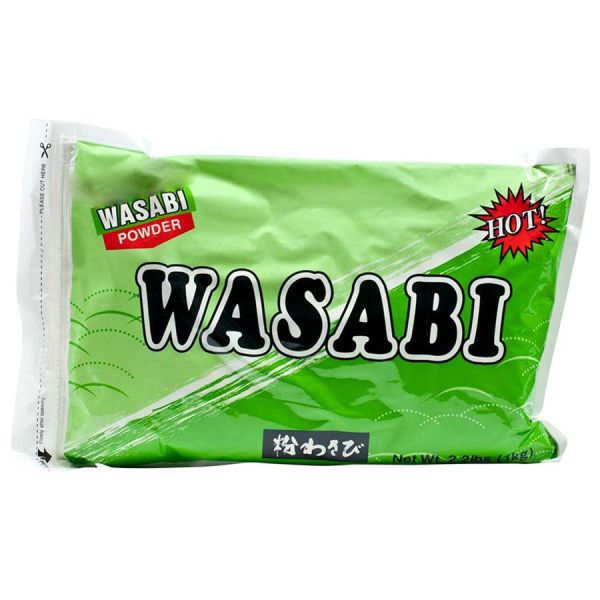 Зеленый пряный чистый порошок Wasabi для делать соус Wasabi суш