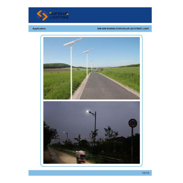 Project Version 80W IP66 Integrated Solar System LED Street Light TUV CB CE SAA SASO Certified All In One