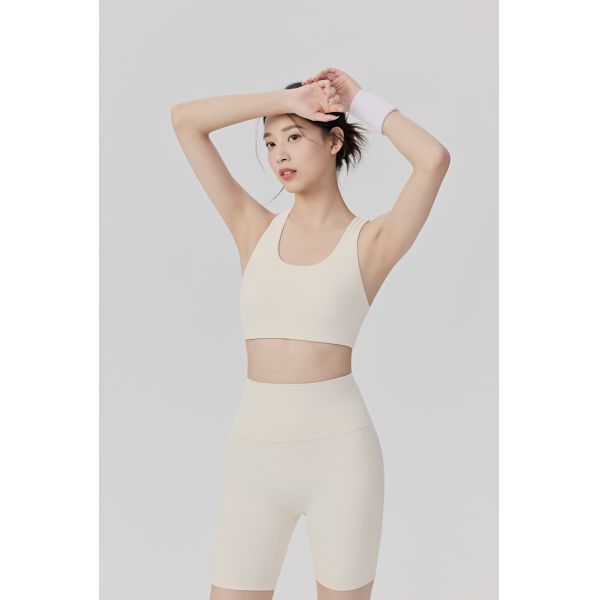 Brown Seamless Padded Sports Bra for High Impact Workouts with Breathable Fabric and Supportive Fit