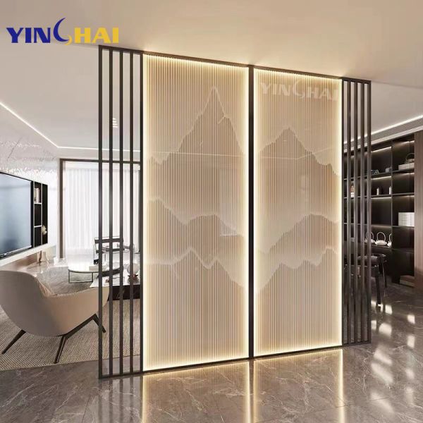 High Precision Stainless Steel Room Divider With PVD Coating Surface Finished