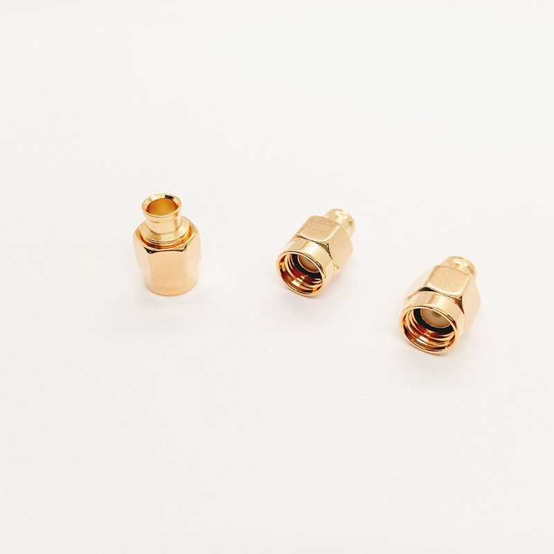 50 Ω RF Coaxial Connector Gold-plated Brass Soldering Type SMA-JB3 for RG402/670-141 Cable