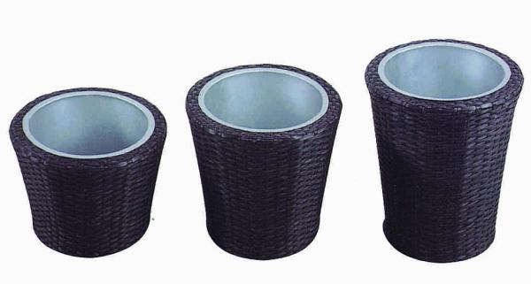 outdoor furniture wicker flower pot-3005