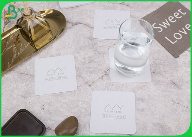 FSC Certification 1.8mm White Absorbent Paper For Making Coaster 100% Чистая целлюлозная масса 1,8 мм белая абсорбирующая бумага для изготовления подставки