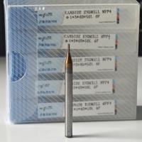 MPF4 Carbure solide 4 flûtes moulin à extrémité plate 1 mm pour couper l'acier au carbone Φ1x3x4Dx50mm