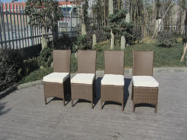  5pcs KD rattan dining set     