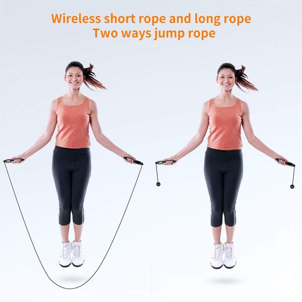 3M Electronic Adjustable Fitness Jump Ropes Time Setting LED Display With Counter