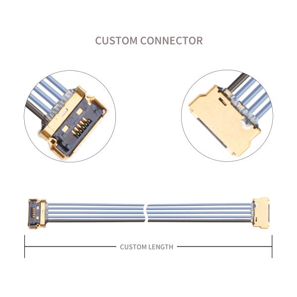 Vertical IPex Micro Coaxial Cable CABLINE-UY 5pin 20857-05T-01 5 pin lcd cable