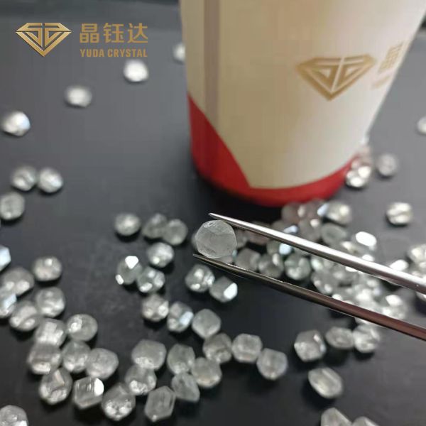 4-5 Carat Round HPHT Uncut Raw Diamonds DEF Color VVS VS SI Purity For Loose Diamonds