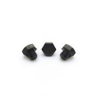 M8x1.25mm Stainless Steel Hex Bolt 12.3mm Black Electroplated