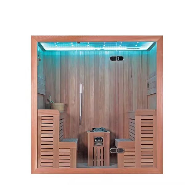 6 X 6 X 7 Steam Sauna Rooms ETL Listed Durable Construction Enhanced Safety Ideal for Professional Wellness Environments