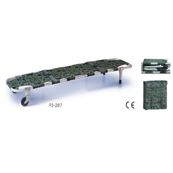 Emergency Collapsible Stretcher Military Ambulance Aluminum Polyester Fabric