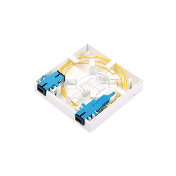 Soquete frente e verso da placa de cara da fibra da placa de parede 2F do adaptador da palavra simples do SC dos portos da caixa 2 da terminação da fibra/LC