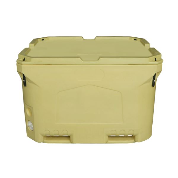Heavy Duty 660L Rotomolded Cooler Box with 50mm PU Foam and Folk Lift Bottom for Fish Transportation