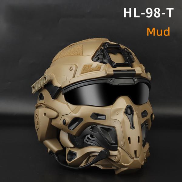 Anti Fog W Assault Tactical Ballistic Helmet Built In Communication 1.9kg