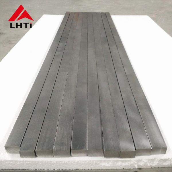 ASTM B348 Annealed Square Titanium Flat Bar Gr2 Gr5 Ti6Al4V