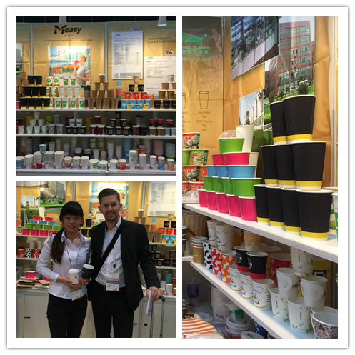 8oz Disposable Paper Coffee Cups 300ml For Office , Cafe Shop