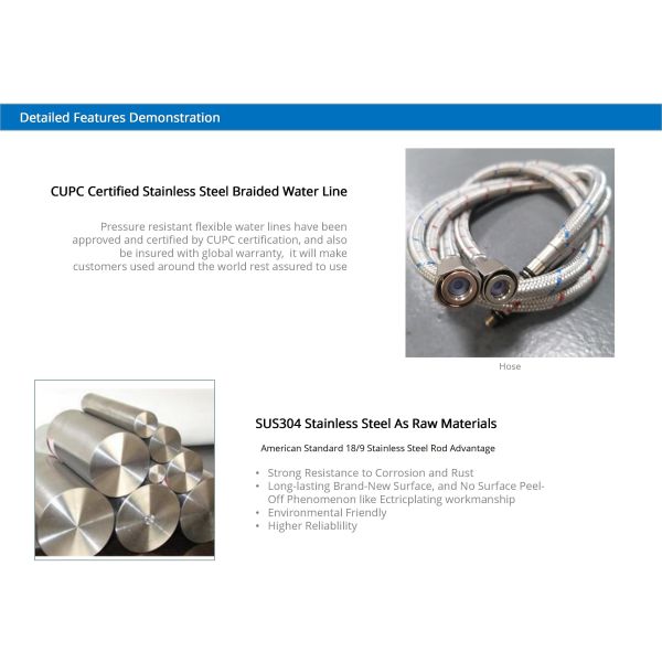 3 кранs IPX5 Адвокатуры кухни Sprayhead режима почистили кран щеткой HOMEKA никеля