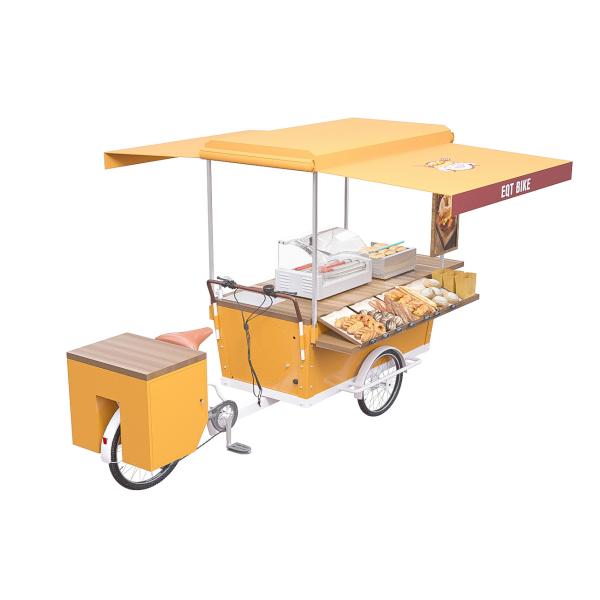 Carro do alimento do hamburguer da resistência de desgaste do café da manhã de 2500MM