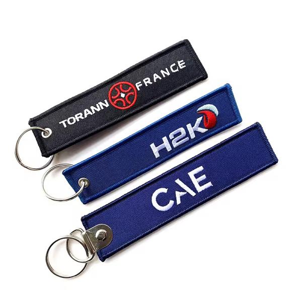 Direct Factory Custom Promotional Gift Logo Embroidery Keychain