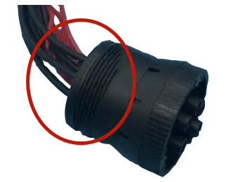 J1708 Deutsch 6-Pin Female Socket to 6-Pin Male Receptacle Cable