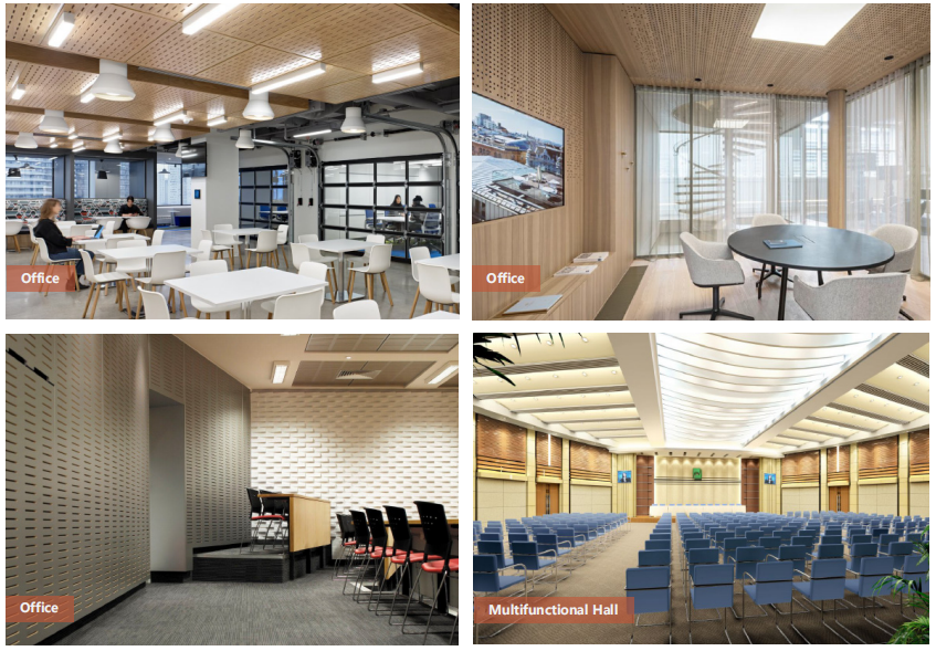 12 мм 15 мм декоративные акустические художественные звуковые панели для потолка и стены высокий NRC