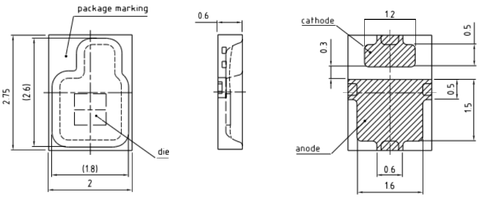 обломок 2v 350ma 0.81w 2720 33-97lm 612-630nm Smd на замене приведенной