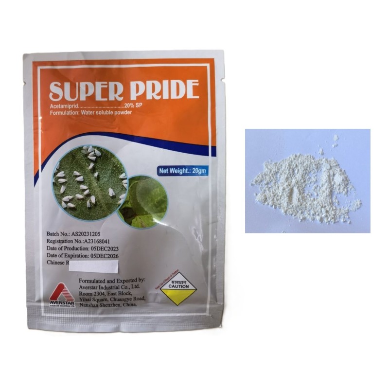 Insecticid Acetamiprid 20% SP Strong contact killing and penetration effects, with a long shelf life