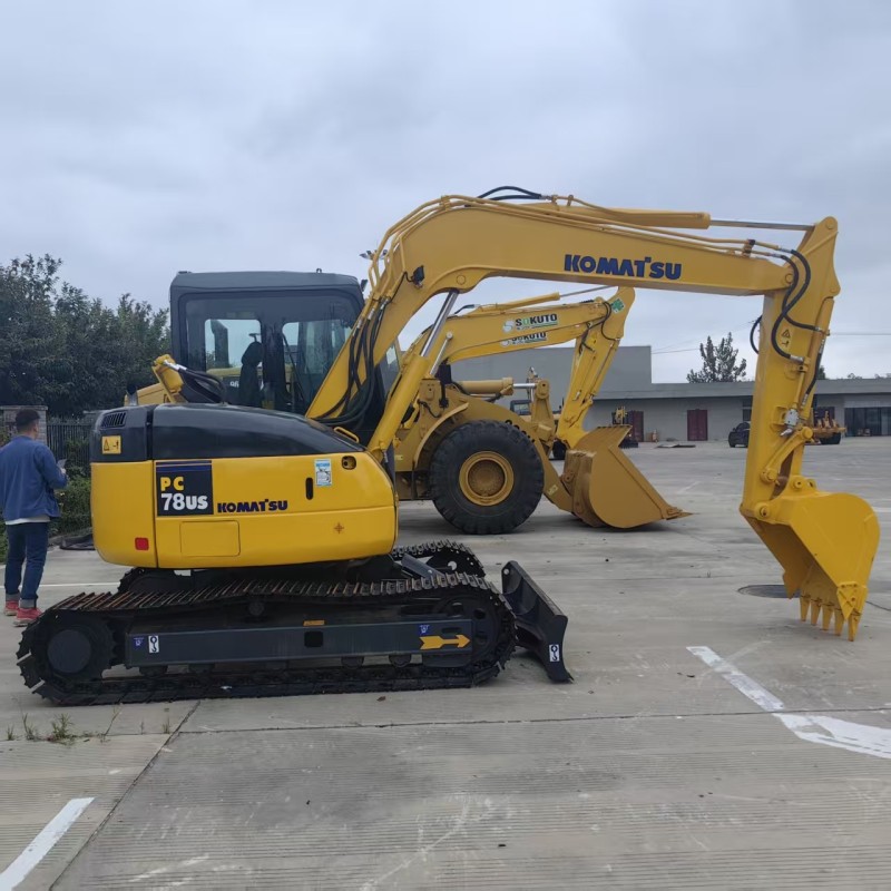 Factory Direct Shipping Used Komatsu PC78 Mini Crawler Excavator Second Hand Hydraulic Digger Farm Used Excavator for Sale