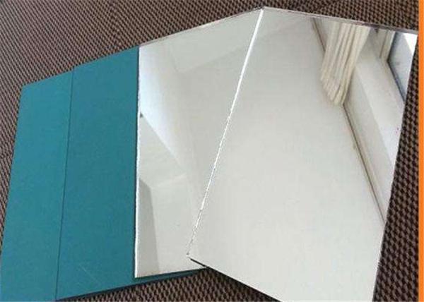 Safety Decorative Silver Mirror Glass Sheet 4mm 5mm 6mm Thickness For Bathroom