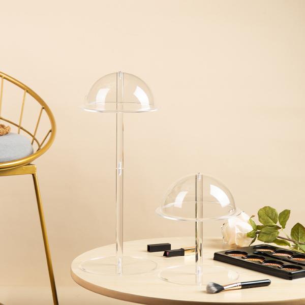 Transparent Black Acrylic Display Stands Hair Accessory Holder 20cm