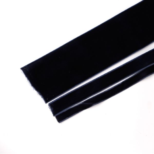 Single Face Style Double Sided Black Velvet Ribbon with Velvet Fabric Type