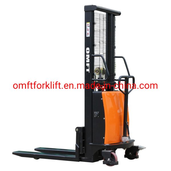 Steel PA 1 Ton 1000 Kg Cdsd10 Walker Half Semi Electric Pallet Stacker Jack Ce