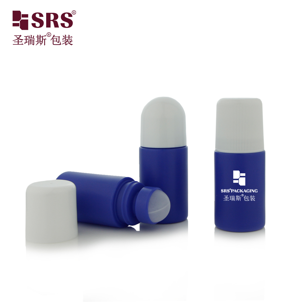 Wholesale 60ml Round Cylinder Large‑capacity Plastic Roller Bottle Empty Roll‑on Packaging