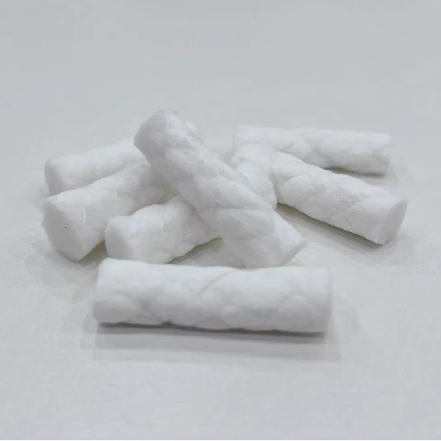 Medios dentales y médicos 0.5 g/pcs Rollo de algodón trenzado no estéril Envase de 1000