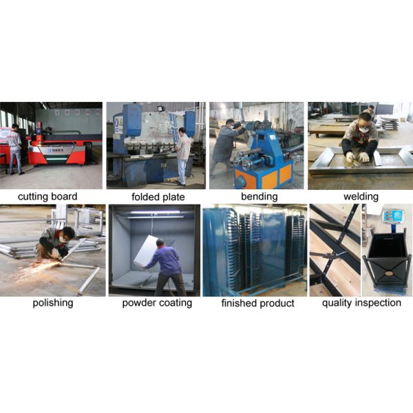 Общественный повторно используя мусорный ящик отсека 45L 3