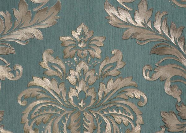 Classical Strippable Damask Wall Covering , Luxury Home Decoration Wall Covering