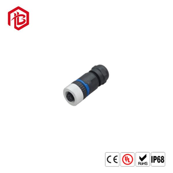 M12 PVC IP68 Waterproof Connector Male Female PUR Cable 3 4 5 8 Pole Waterproof Extension Cable