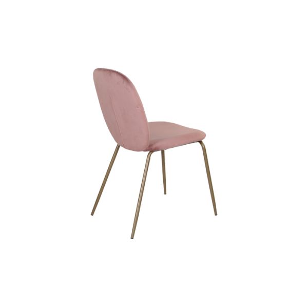 85.5cm Height Knock Down Fabric Side Chair With 4 Metal Legs